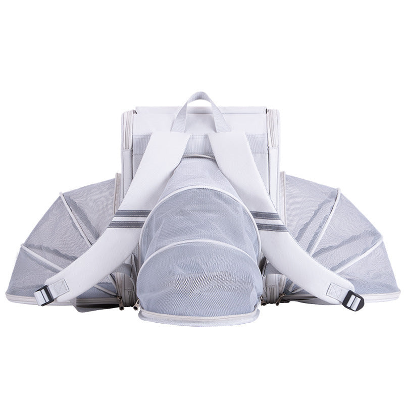 Expandable Pet Travel Backpack - Tent Style for Cats & Dogs
